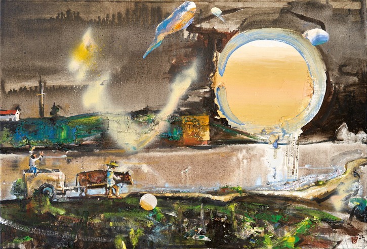 신범승 작 월광도_고향가는 길, Oil painting, 53×78cm, 2022.jpg